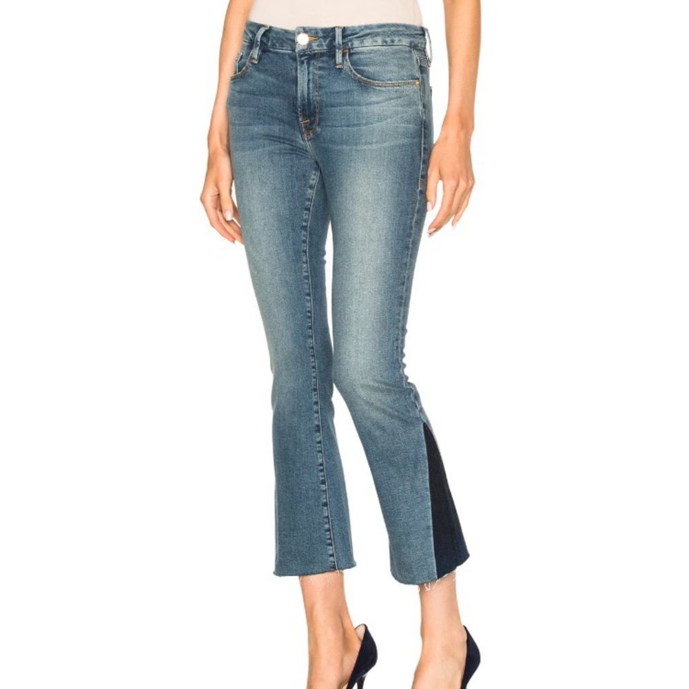 Frame Le Crop Mini Boot Gusset Jeans *Austin Wash*